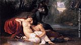 Hayez Paintings - Rinaldo and Armida by Francesco Hayez